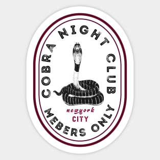 Cobra night club . Sticker